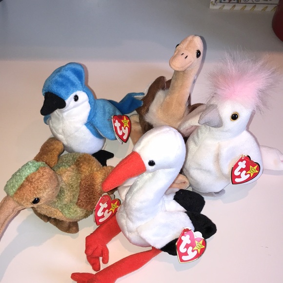 Set of 5 Ty Beanie Baby birds - Picture 2 of 10